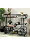 FFD Metal Food Serving Trolley – Multi-Purpose Kitchen Storage Rack & Utility Cart 100x40x90cm