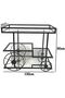 FFD Metal Food Serving Trolley – Multi-Purpose Kitchen Storage Rack & Utility Cart 100x40x90cm - 5