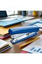 Stapler and Wire Set - No:10, Metal Stapler for Office, School and Home Use, Blue Color - 3