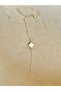 Single Clover Gold Color Women's Bracelet, Standard Size - 3