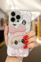 حافظة متوافقة مع هاتف Apple iPhone 16 Pro حافظة من السيليكون بنمط Labubu
