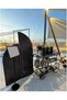 FFD Bar Cart Metal Bar Cart with Glass Shelves – 3-Tier Rolling Beverage Cart 80x40x90cm - 6