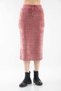 Solid Midi Skirt with Waist Tie -