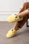 Cute Cat Figured Embroidery Embroidered Non-Slip Non-Slip Light Sole House Slippers - 3