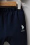 Baby Boy Polo Collar Pique Fabric Bottom Top Set - 3