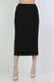 Solid Gathered Midi Skirt