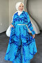 Branch Patterned Long Shirt Suit - 3