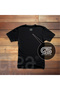 Gs Adventure Motor Printed Cotton Crew Neck T-Shirt Black-Black - 3