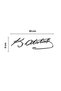 20 cm Kemal Atatürk Signature Sticker Car, Auto Vehicle Sticker White - 3