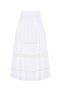 Fisto Detailed Pure Cotton Midi Length Lined Skirt - 4