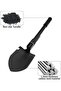 Military Folding Shovel Multipurpose Tool For Outdoor Survival Portable With Carrying Pouch Camping - 7