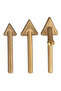 3pc Soldering Iron Tips Set Copper Triangular Smoothing Head Replacement Tips for 80Watt Plastic ... - 4