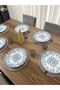 Set of 6 Gray Color Supla American Service 32 cm Diameter Wicker Mesh under Plate - 3