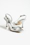 Silver Patent Leather Shiny Buckle Open Toe Thin Heeled Evening Dress Stiletto Sandals |   For Special Occasion Combos - 2