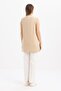 Beige-Basic Zero Sleeve Undershirt Tunic - 4