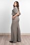 Women's Summer Khaki Crinkle Shirt and Pants Set 70040 - 4