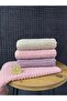 Atlas 3-Piece Hand and Face Towel Set – 50X90 cm 100% Cotton, Soft Textured, Knitted Pattern. - 4