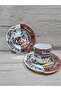 Handmade 4 Piece 2 Person Porcelain Turkish Coffee Cup Set Martin Series - 2