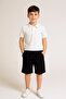 Boys French Terry Shorts 100% Cotton– Black - 2