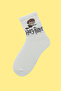 4 Pairs of Women's and Men's Cotton Patterned Socks - College & Sneaker Compatible Socket Socks - 2