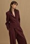Pens Detailed Jacket Claret Red - 5
