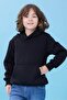 Unisex Hooded Kangaroo Pocket Hooded Winter Sweatshirt - Black - 5