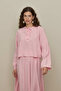 Eyelet Modal Skirt Suit Pink - 3