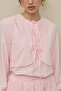 Aller Detailed Voile Shirt Pink - 5