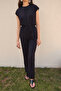 Linen Straight Trousers Black - 4