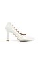 Kanger White Matte Goblet Heeled Shoes Classic Stiletto - 5