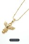 Gold Color Necklace with Phoenix Figure