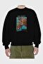 Andy Warhol Front Printed Black Oversize Sweatshirt Men Women Unisex - 2