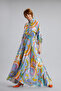 Rochie lunga, multicolora - 5