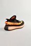 Knitwear Black Orange Sports Shoes - 2