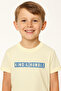 Junior Boys Slogan Print Cotton T-Shirt - Yellow - 2
