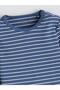 Lcw Baby Crew Neck Long Sleeve Striped Baby Boy Pajamas Set (W5) - 3