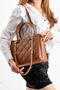 Quilted Patterned Women's Handbag with Chain Strap – Modern Interpretation of Elegance