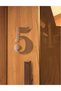 Door Apartment Number 1 mm Bronze Mirror Plexi Adhesive No - 5 Five - 3