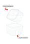 Breakfast Set with Lid and Compartments Anthracite 2.30 Lt + 0.25 Lt*6 (6+1) - 4