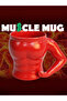 Sportsman Body Designed Porcelain Mug Cup Tasmanian Devil Special Production Set with Keychain Gift - 7