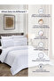 Comforter Set King Size, 8-Pcs, 260x240 cm, Striped Bedding Set, All Season, Microfiber - 7