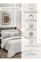 Comforter Set King Size, 8-Pcs, 260x240 cm, Striped Bedding Set, All Season, Microfiber - 7