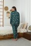 Women's Milan Button Long Sleeve Pajama Set - 3