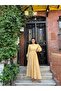 Modest Yellow Daisy Poplin Flared Dress - 6