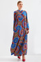Women's Long Hijab Dress A.Cobalt Blue 1002 - 2