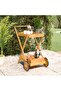Tea Trolley 54x87x90 cm Solid Wood Acacia