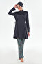 Wide Leg Lycra Full Covered Hijab Swimsuit 3125 Anthracite - 7