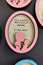 Mother's Lap Patterned Welcome Wooden Baby Magnet Pink - 20 Pieces - 4