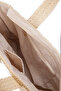 Beige Women's Straw Shoulder Bag 05Po25Y3524 - 6