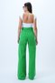 Women's Green 5 Pocket Gabardine Palazzo Trousers Alc-X14303 - 7